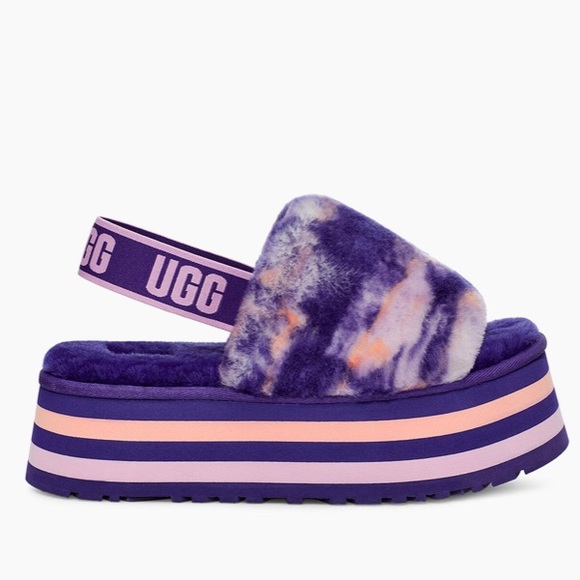 Women's Disco Marble Slide Purple Size 8 - Picture 2 of 5